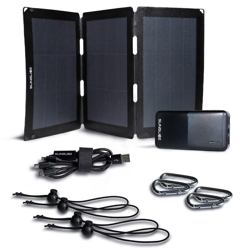 Promo Pack energie nomade panneau solaire 24w avec batterie 74wh chez