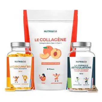 Pack articulations - le curcuma bio + le collagène pêche + formule articulations