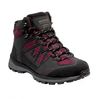 Decathlon Lady samaris ii femme randonnée chaussures - gris foncé / rose offre