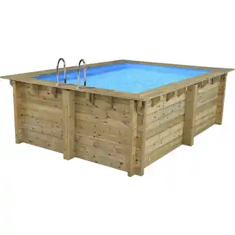 Piscine bois rectangle  caimans   - 4.10 x 3.00 x 1.24  m