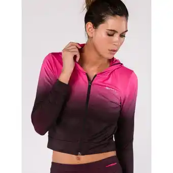 Decathlon Veste à capuche elea - noir/rose - femme offre