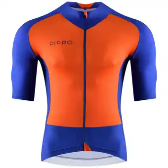Decathlon Pippo - stelvio jersey maillot de course bleu orange offre