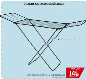 Gifi Séchoir Horizontal 18 M d'étendage offre