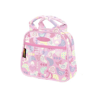 Decathlon Petit sac à main rose motifs oiseaux offre