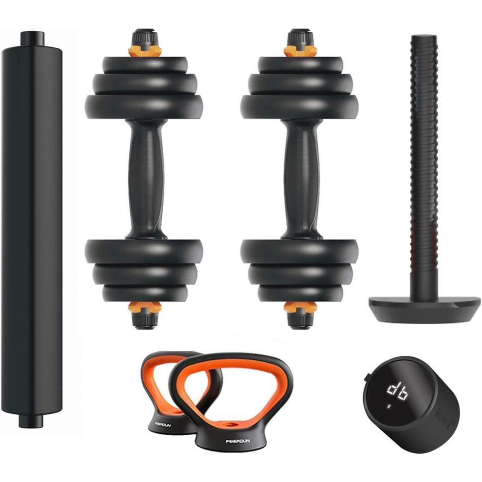 Promo Kit haltère + barre + kettlebell + capteur xiaomi fed v2 20kg