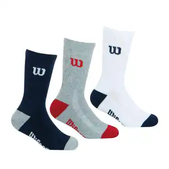Decathlon Lot de 3 paires de chaussettes mi-hautes garçon essentiel offre