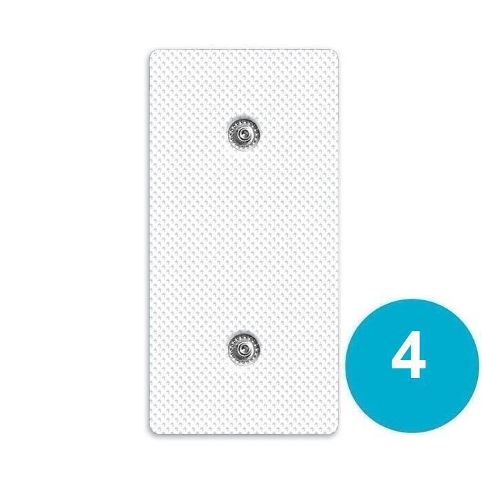 Promo 4 électrodes adhésifs 100x50mm avec gel conductif compatible