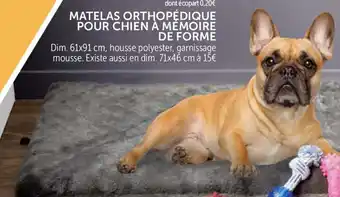 Matelas orthopédique Pour Chien A Memoire DE Forme