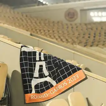 Drap de plage joueur roland-garros 2023 - marine
