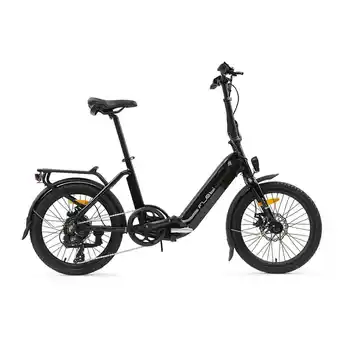 Decathlon Vélo de ville électrique pliant swan black gloss | jusqu'à 60km - batterie 10ah offre