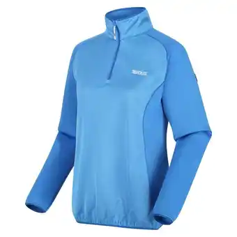 Decathlon Highton ii polaire de randonnée zippé à moitié pour femme - bleu offre