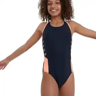 Decathlon Maillot de bain 1 pièce à logo d'épisure fille speedo boom offre