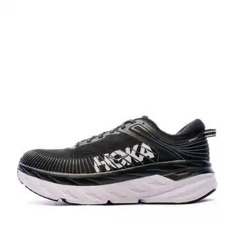 Chaussures de running noires homme hoka bondi 7