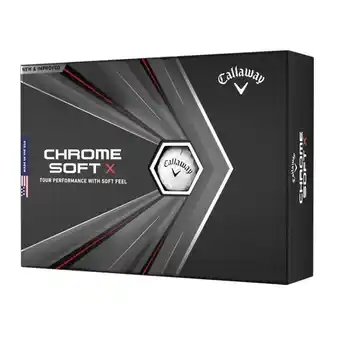 Boite de 12 balles de golf callaway chrome soft x blanches