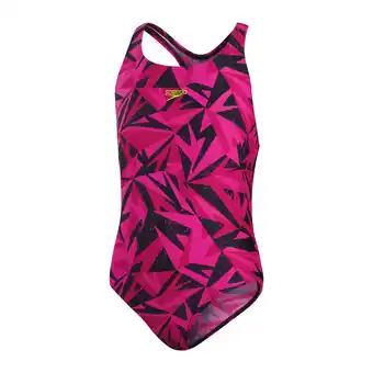 Decathlon Maillot de bain 1 pièce fille speedo h-boom logo medalist offre