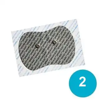 2 electrodes adhesives 130x90mm electro-stimulateur musculaire