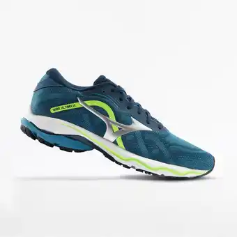 Decathlon Chaussures de running homme mizuno wave ultima 13 bleu vert offre