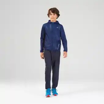 Decathlon Veste coupe vent enfant pour l'athlétisme kalenji at 100 bleue offre