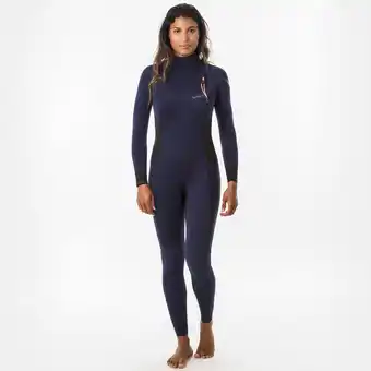 Decathlon Combinaison de surf néoprène 3/2 mm 900 femme bleu marine offre