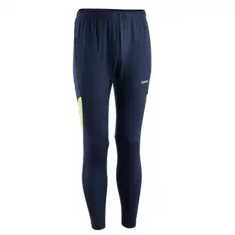 Decathlon Pantalon de football adulte traxium marine et jaune offre