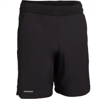 Decathlon Short de tennis garçon - tsh900 noir offre
