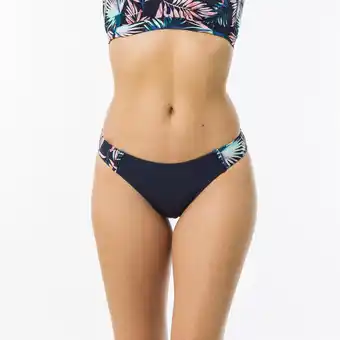 Decathlon Bas de maillot de bain femme culotte roxy uni avec empiècement floral offre
