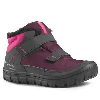Decathlon Chaussures chaudes imperméables de randonnée - sh100 warm scratch - enfant 24-32 offre