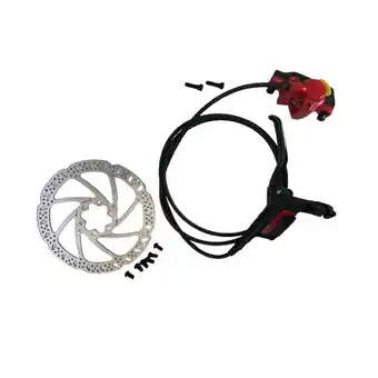 Kit frein hydraulique tektro tkd88 arriere 160mm pm rouge avec disque _ 1250mm