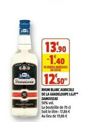 Coccinelle Express Rhum Blanc Agricole De La Guadeloupe I.g.p. Damoiseau offre