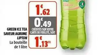 Coccinelle Express Green Ice Tea Saveur Agrume Lipton offre