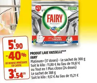 Produit Lave Vaisselle Fairy