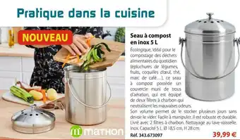 Seau Ă Compost En Inox 5 L