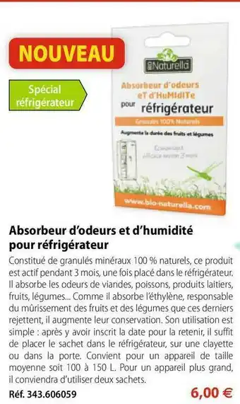 Mathon Absorbeur D'odeurs Et D'humidité Pour Réfrigérateur offre