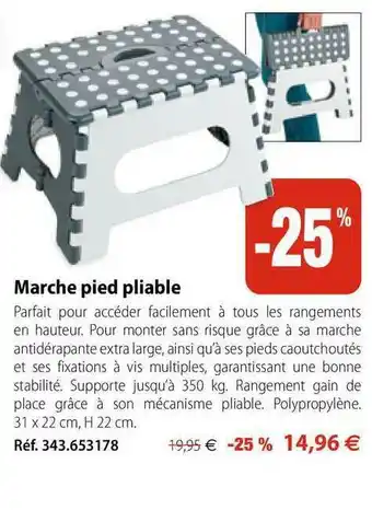 Mathon Marche Pied Pliable offre