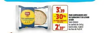 Pain Campagnard Avec Du Sarrasin Et Du Levain Schär