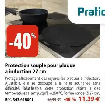 Mathon Protection Souple Pour Plaque à Induction 27 Cm offre
