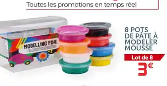 Gifi 8 Pots De Pâte à Modeler Mousse offre