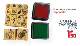 Gifi Coffret Tampons bois offre
