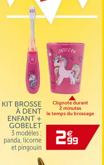Kit Brosse à Dent Enfant + Gobelet