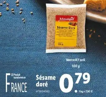 Sésame doré