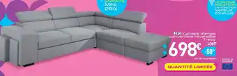 Conforama Canapé d'angle convertible réversible tracy offre