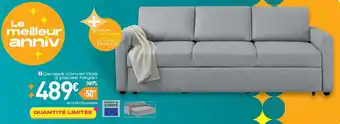 Conforama Canapé convertible 3 places negan offre