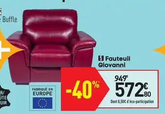 Conforama Fauteuil giovanni offre