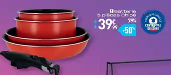 Conforama Batterie 5 pièces chloé offre