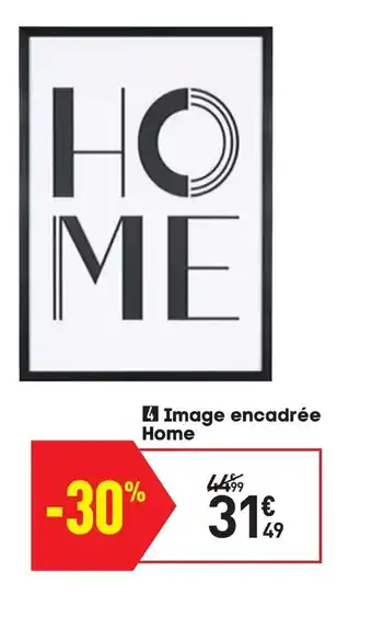 Image encadrée home