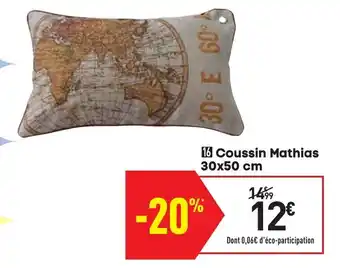 Conforama Coussin mathias offre