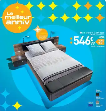 Conforama Lit dolce cottage offre