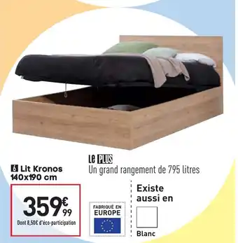 Conforama Lit kronos offre