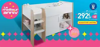 Conforama Lit combiné looping offre