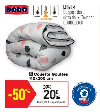 Conforama Couette gouttes offre